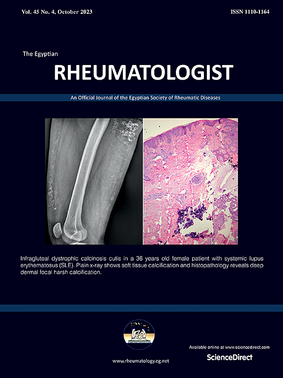 Go to journal home page - The Egyptian Rheumatologist